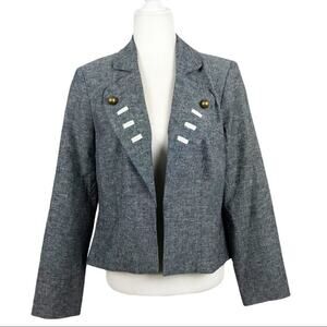 Fusion By Walter Marching Band Style Gold Button Front Blazer Size XS